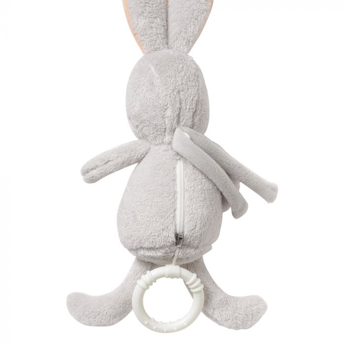 Musical Rabbit Soft Toy - Baby Toy with Removable Wind-Up Chime & Swan Lake Melody - Washable & Portable - Image 3