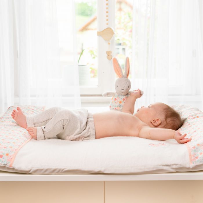 Musical Rabbit Soft Toy - Baby Toy with Removable Wind-Up Chime & Swan Lake Melody - Washable & Portable - Image 6