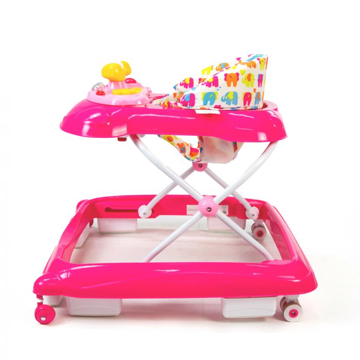 Asalvo Baby Walker - Pink Elephant - Image 8