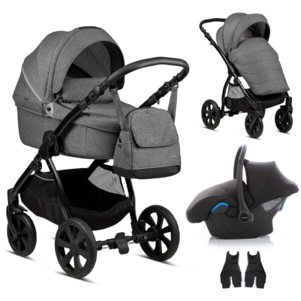 Noordi FJORDI 3 IN 1 Travel System - Dark Grey