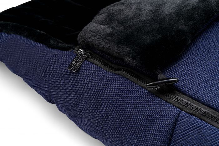 Osann Universal Footmuff with double zipper, storage compartments for dummies & a super soft lining - Indigo - Image 4