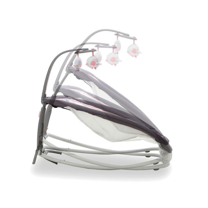 Asalvo Foldable Baby Bouncer – Pink Bird Design - Image 9