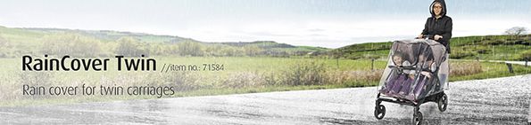 Reer Twin Pushchair Raincover - Side by Side Pushchair - Image 3