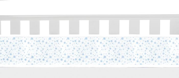 BreathableBaby Mesh Cot Bed Liner – Classic Collection – Fits 4 Sides – Safe Anti-Bumper Design – Twinkle Blue - Image 2