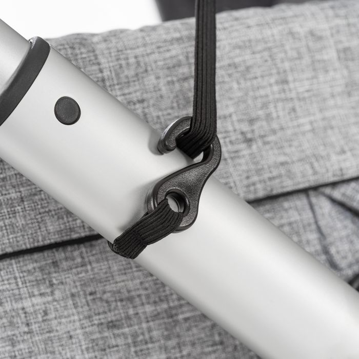 ShineSafe Premium Universal UVF50 Protection Pram Sunshade & Windbreaker - Grey - Image 4