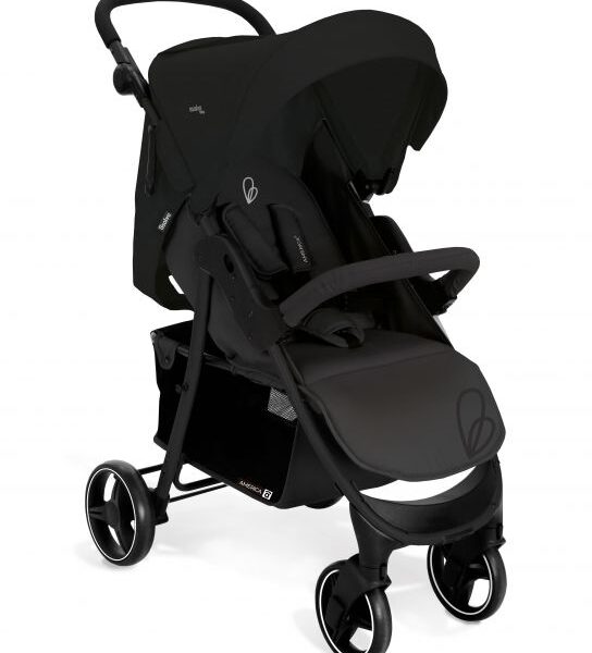 Asalvo America 3 Lightweight Stroller (Birth to 22 kg) - Black