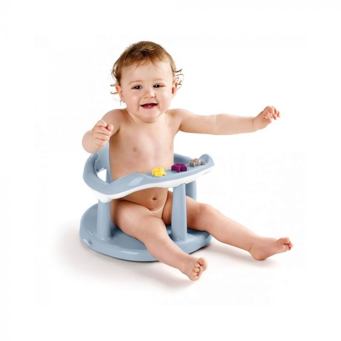 Thermobaby Aquababy Baby Bath Seat Ring with Toys - Grey - Image 2