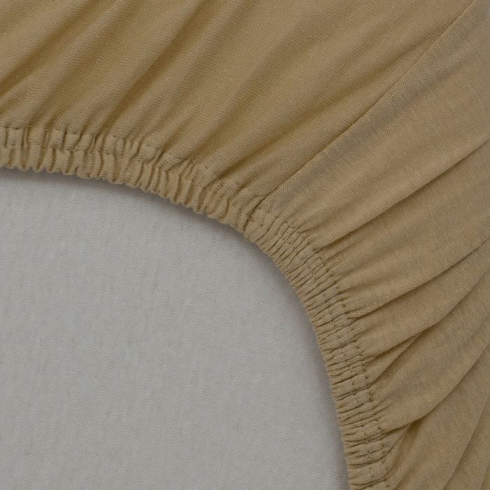 Little Band 2-Pack Baby Cot Fitted Sheets – 120 x 60 cm – Beige & Wheat – 100% Cotton - Image 4