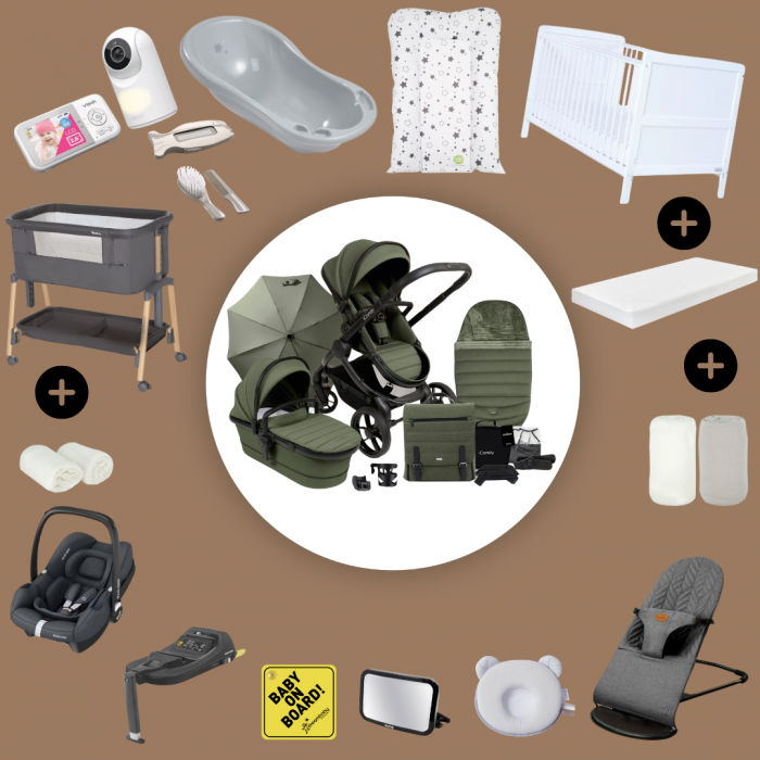 Black Friday Candy Peach 7 Newborn Bundle with Maxi-Cosi CabrioFix i-Size & Base - Assorted Colours