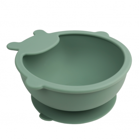 Thermobaby Silicone Suction Bowl – Ideal for Weaning & Self-Feeding - Cactus Green