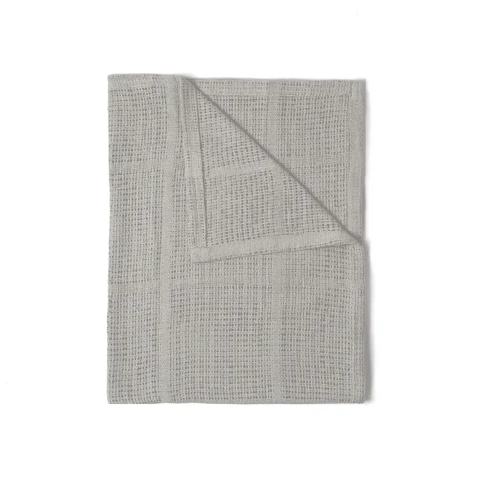 Soft Cotton Cellular Cot Blanket - Grey - Image 4