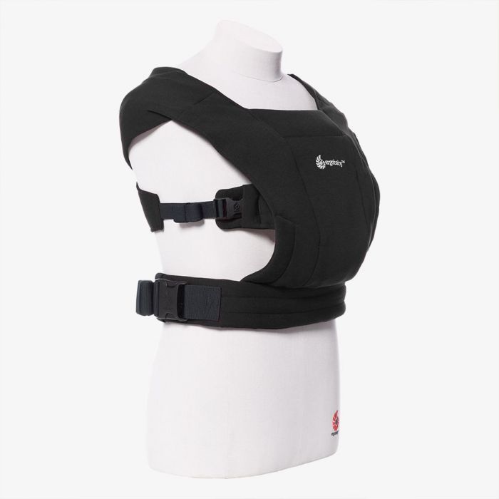 Ergobaby Embrace Baby Carrier for Newborns from Birth, Extra Soft and Ergonomic with Head Support - Pure Black - Image 2