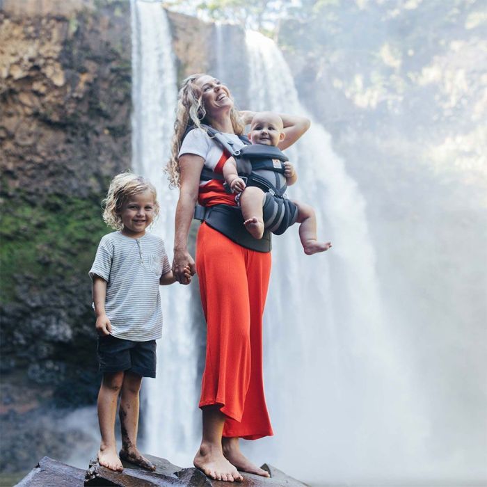 Ergobaby Baby Carrier, 4-Position Omni 360 Cool Air Mesh for Newborn to Toddler, Ergonomic Child Carrier Backpack - Carbon Grey - Image 3