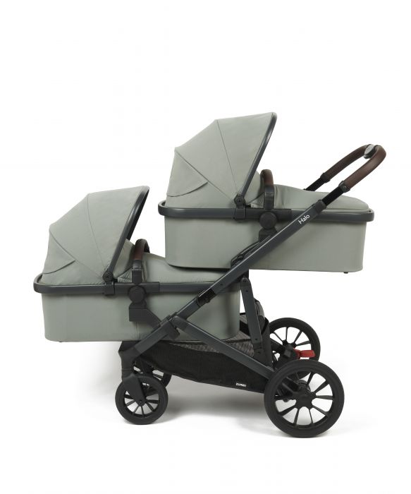 Babylo Zummi Halo Travel System (includes seat unit, carrycot, car seat adaptors, seat liner, organiser, cupholder & rain cover) - Sage Green - Image 14