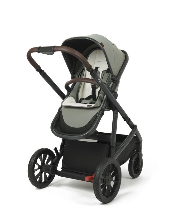 Babylo Zummi Halo Travel System (includes seat unit, carrycot, car seat adaptors, seat liner, organiser, cupholder & rain cover) - Sage Green - Image 9