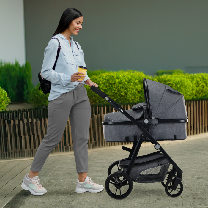 Asalvo Convertible Two+2 Travel System - Grey - Image 5