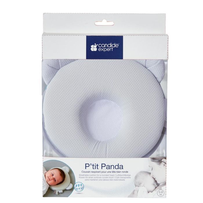 Candide Petit Panda AIR+ Breathable Baby Pillow, Prevents Flathead & Overheating - Grey - Image 3