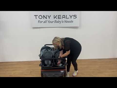 Out'n'About Nipper Double V5 Pushchair Lightweight, all-terrain buggy for two, suitable from birth to 4 years - Summit Black - Image 2