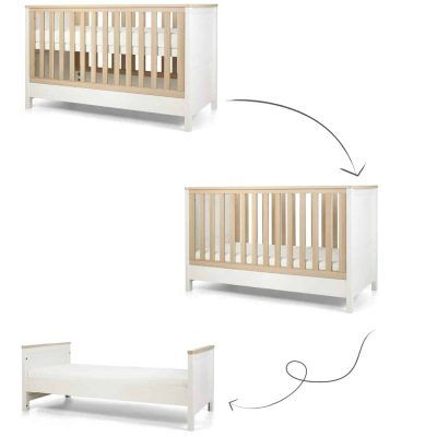 Mamas & Papas Harwell 2-Piece Cotbed Set with Dresser Changer – White - Image 2