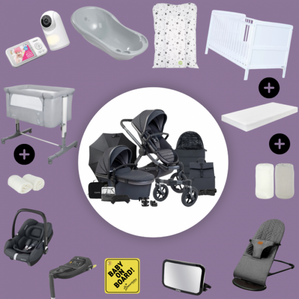 iCandy Peach 7 Newborn Bundle - Dark Grey