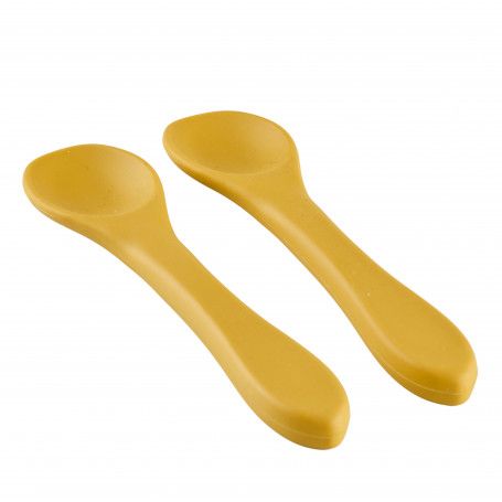 Set of 2 Silicone Baby Spoons – Soft, Safe & Easy to Use