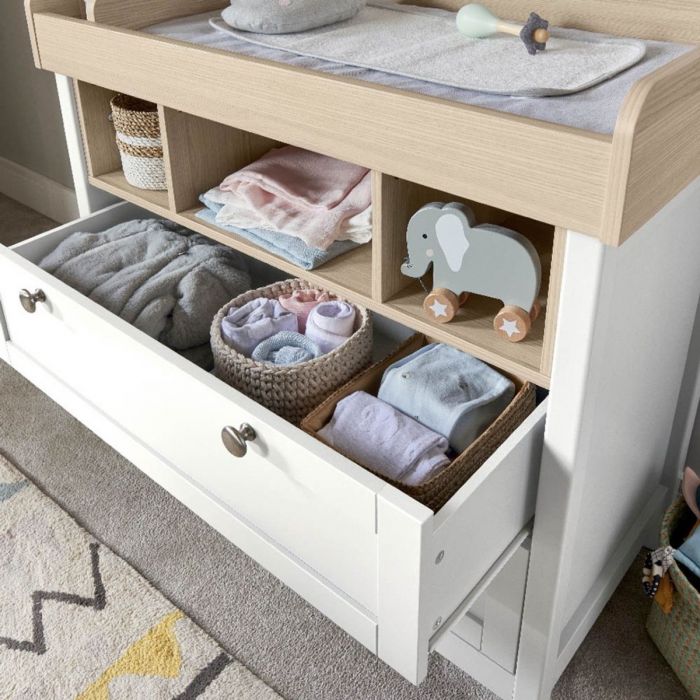 Mamas & Papas Harwell 2-Piece Cotbed Set with Dresser Changer – White - Image 5