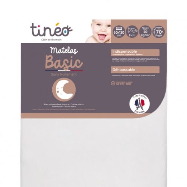 Tineo Cot winter /summer Mattress - 120 x 60 x 10cm
