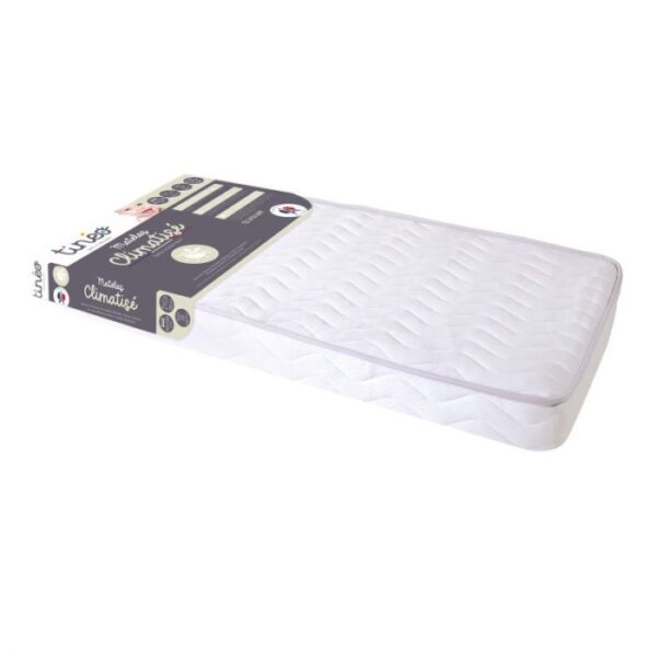 Tineo Deluxe Quilted Seasonal Cot Mattress – Reversible for Year-Round Comfort | Made in France