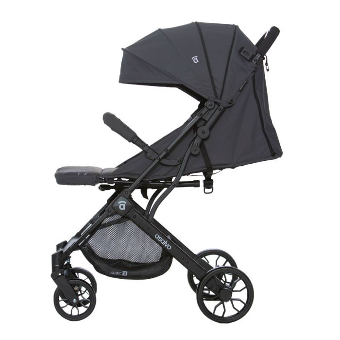 Asalvo Kubic 2 Lightweight Travel Stroller (Birth to 22 kg) - Grey - Image 3