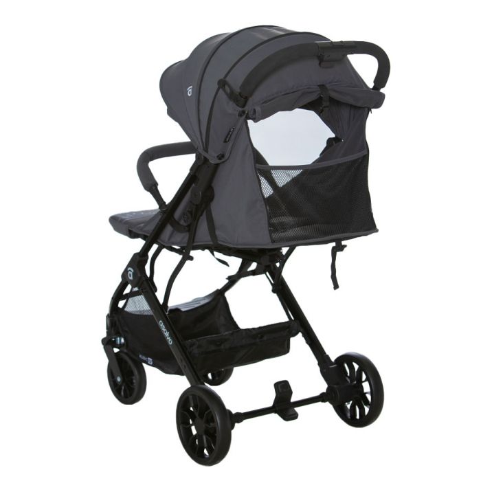 Asalvo Kubic 2 Lightweight Travel Stroller (Birth to 22 kg) - Grey - Image 2