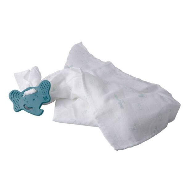 Thermobaby My first teether & cotton baby blanket