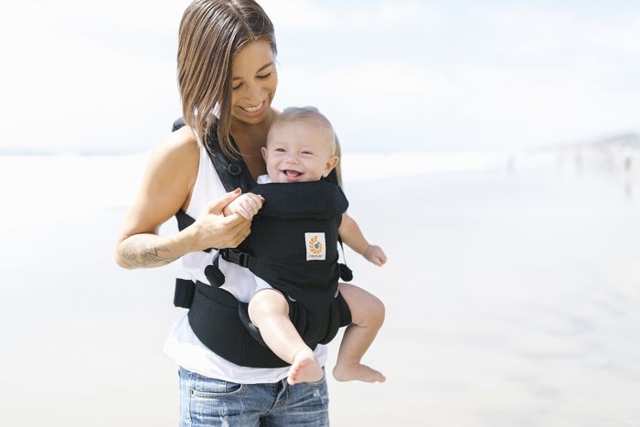 Ergobaby Baby Carrier, 4-Position Omni 360 Cotton for Newborn to Toddler, Ergonomic Child Carrier and Baby Backpack - Pure Black - Image 2