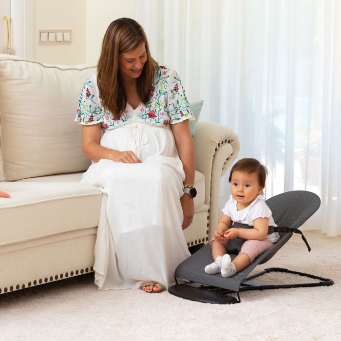 Asalvo Paradise Foldable Baby Bouncer - Grey - Image 2