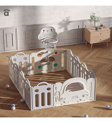 Asalvo Montessori-Inspired Activity Playpen & Centre  - Adjustable, Indoor/Outdoor Use