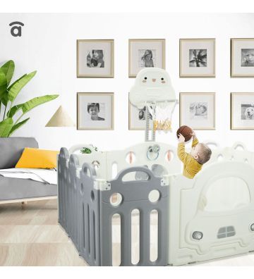 Asalvo Montessori-Inspired Activity Playpen & Centre - Adjustable, Indoor/Outdoor Use - Image 3