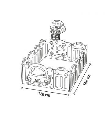 Asalvo Montessori-Inspired Activity Playpen & Centre - Adjustable, Indoor/Outdoor Use - Image 4