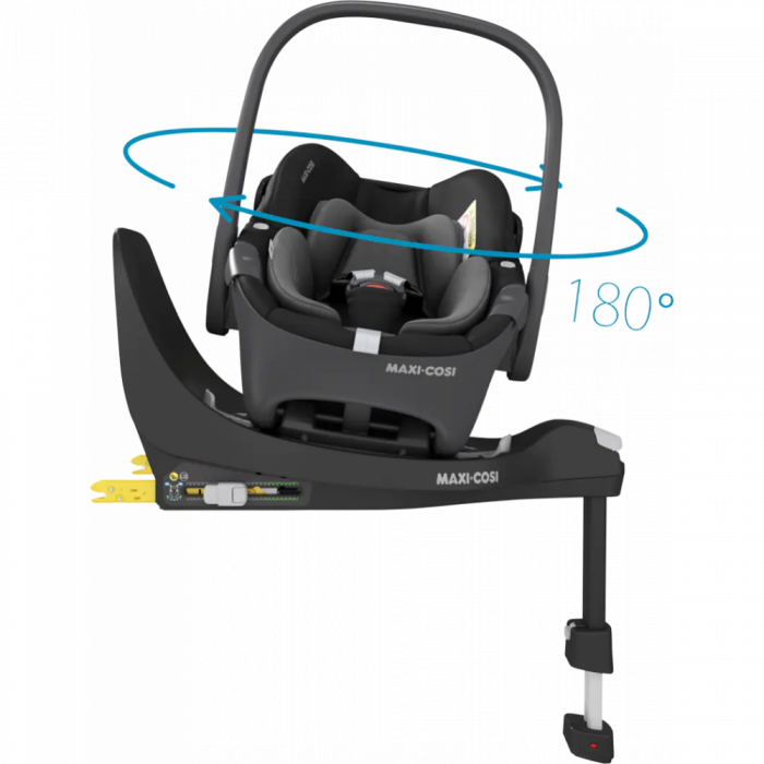 Maxi-Cosi 360 Rotating Baby Car Seat Group 0+, ISOFIX, i-Size, (0-12 months / 0-13 kg, / 45-75 cm) - Essential Black - Image 2