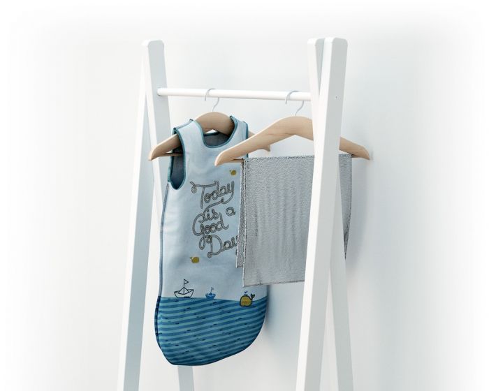 Children's Wooden Clothes Rail - White