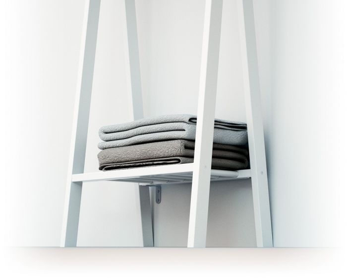 Children's Wooden Clothes Rail - White - Image 2