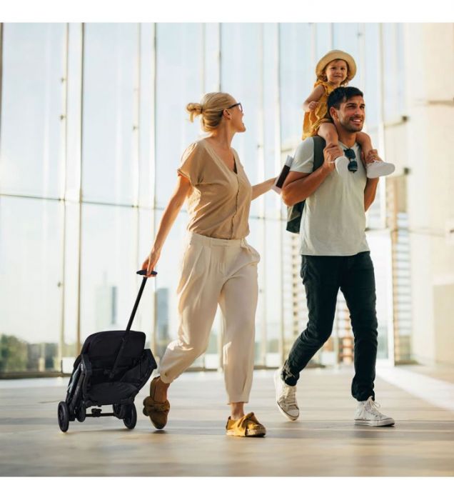 Asalvo Kubic 2 Lightweight Travel Stroller (Birth to 22 kg) - Black - Image 11