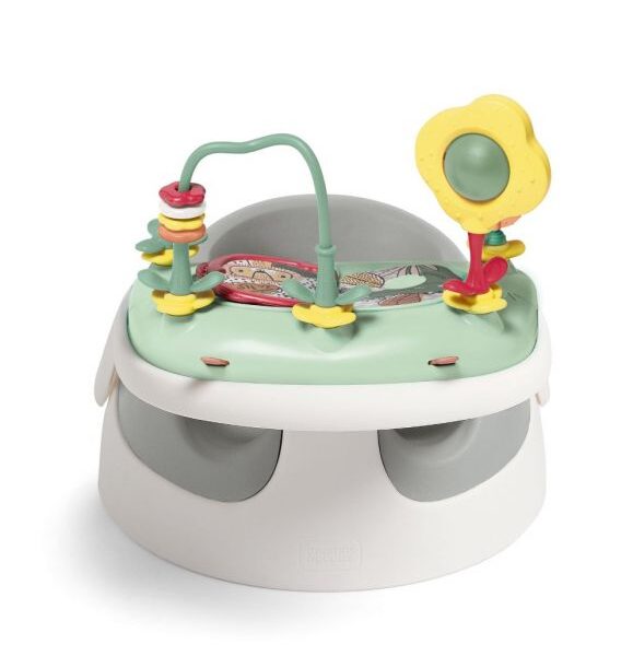 Mamas & Papas Snug Floor Seat with Activity Tray - Pebble Grey