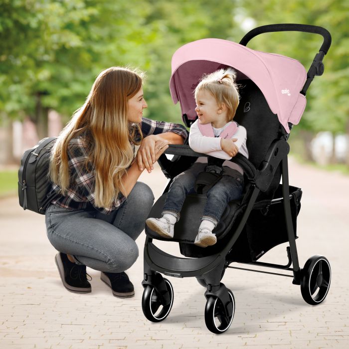 Asalvo America 3 Lightweight Stroller (Birth to 22 kg) - Pink - Image 2