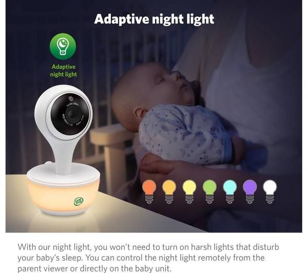 LeapFrog LF815HD 5" Smart Video Baby Monitor – Full HD, Colour Night Vision, Remote Access & Night Light - Image 6