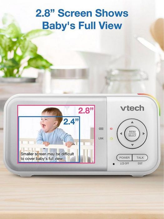 VTech VM3263 2.8" Digital Video Baby Monitor – Pan & Tilt Camera, Night Light, Long Battery Life - Image 5